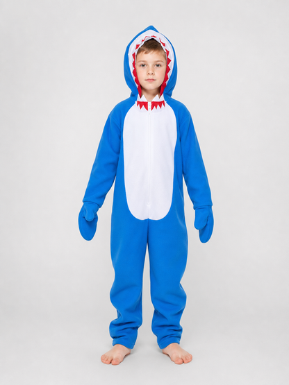 Shark costume, jumpsuit for parties