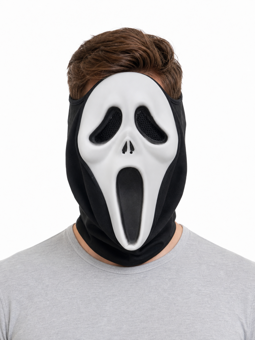 Halloween Masquerade Mask with Black Mesh