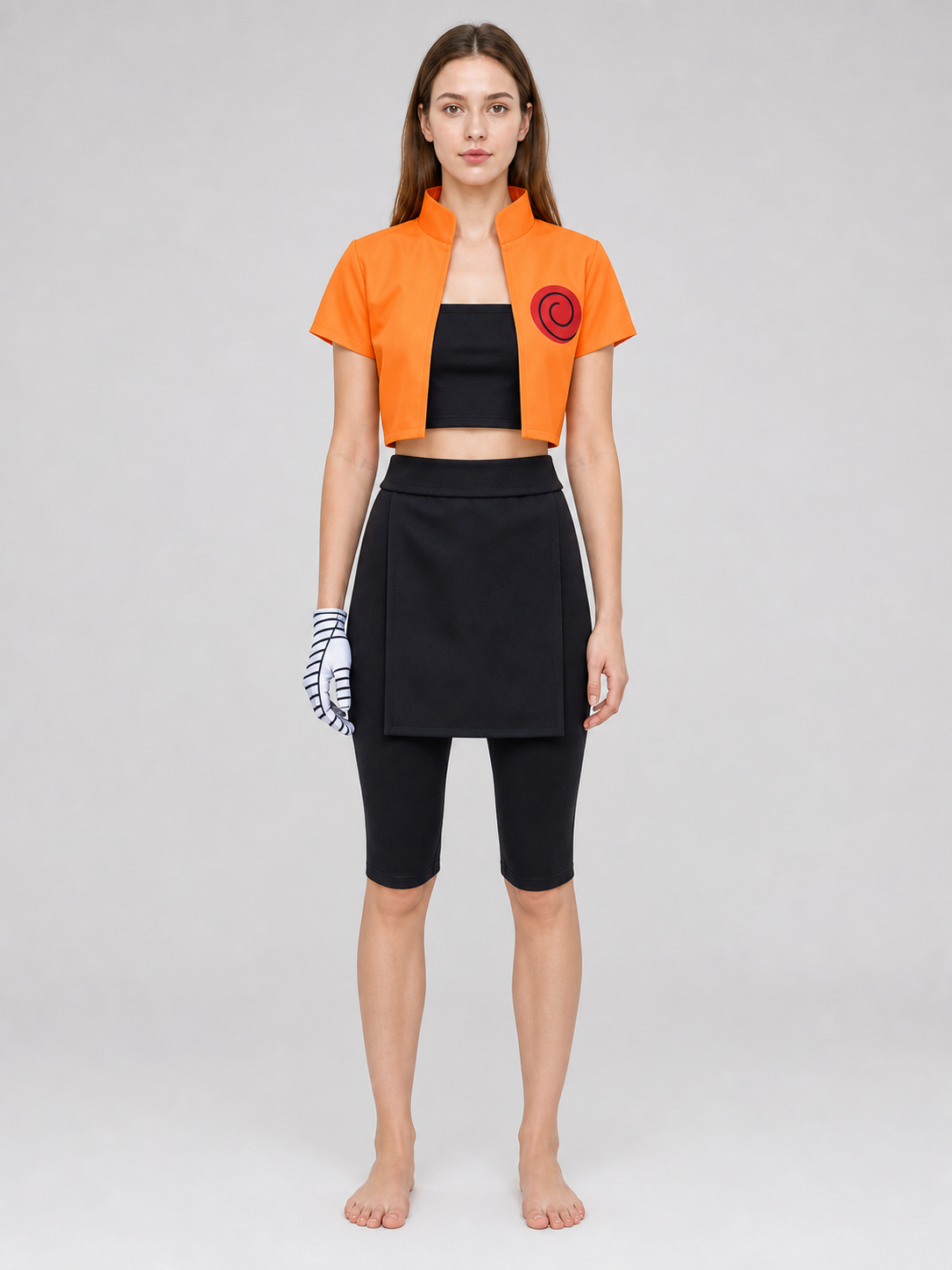 Naruto Cosplay Costume: Top, Bottom, and Gloves