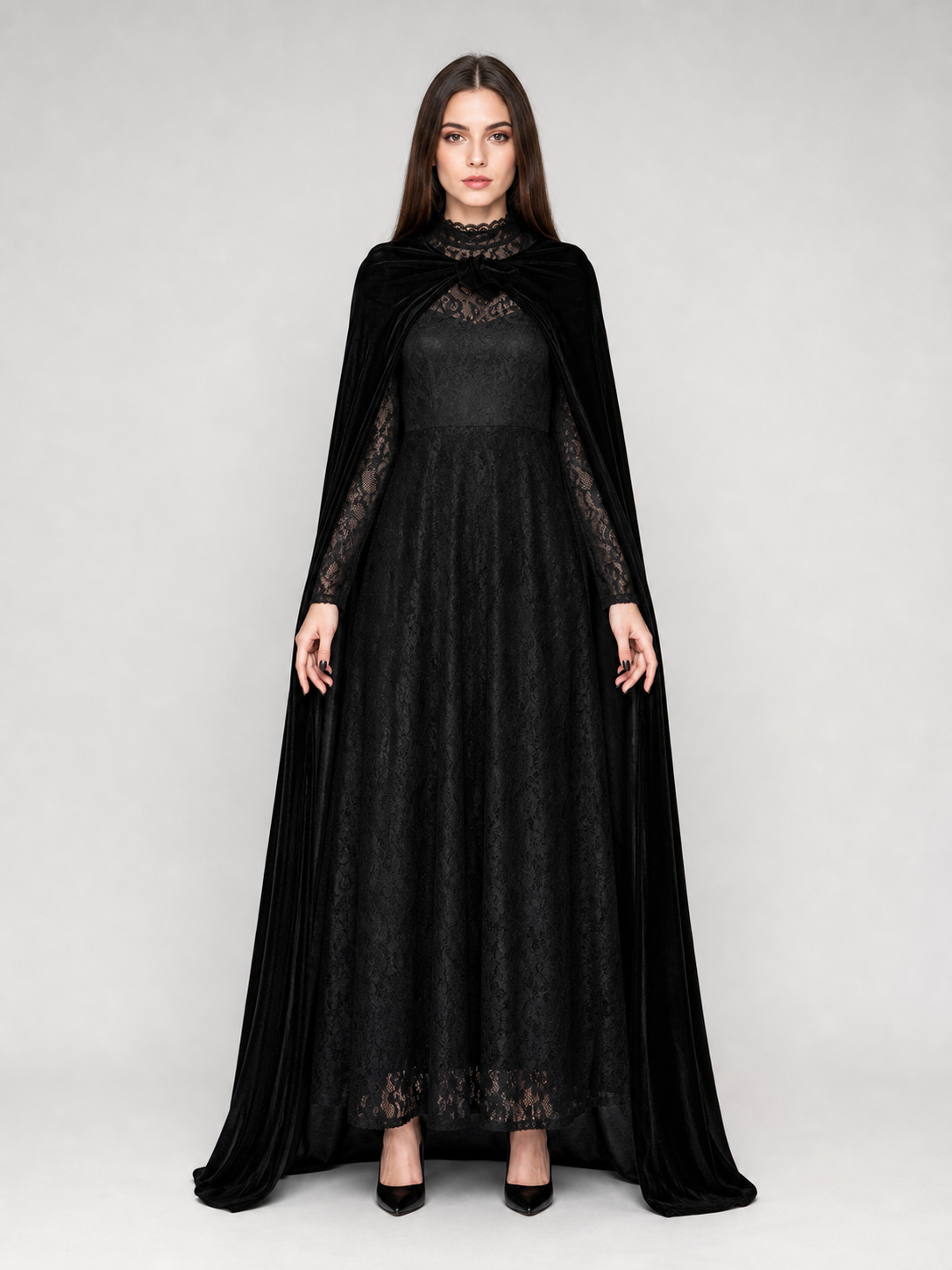 Elphaba Cosplay Costume: Dress, Cape, and Hat