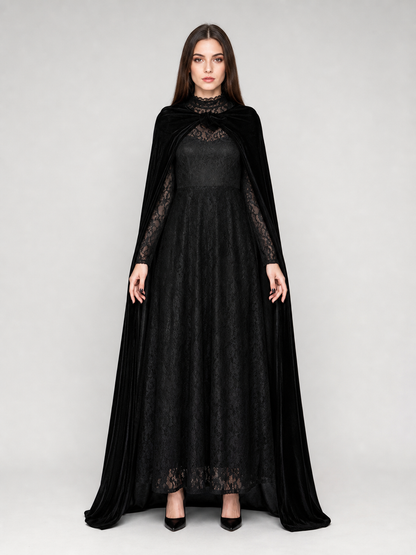 Elphaba Cosplay Costume: Dress, Cape, and Hat