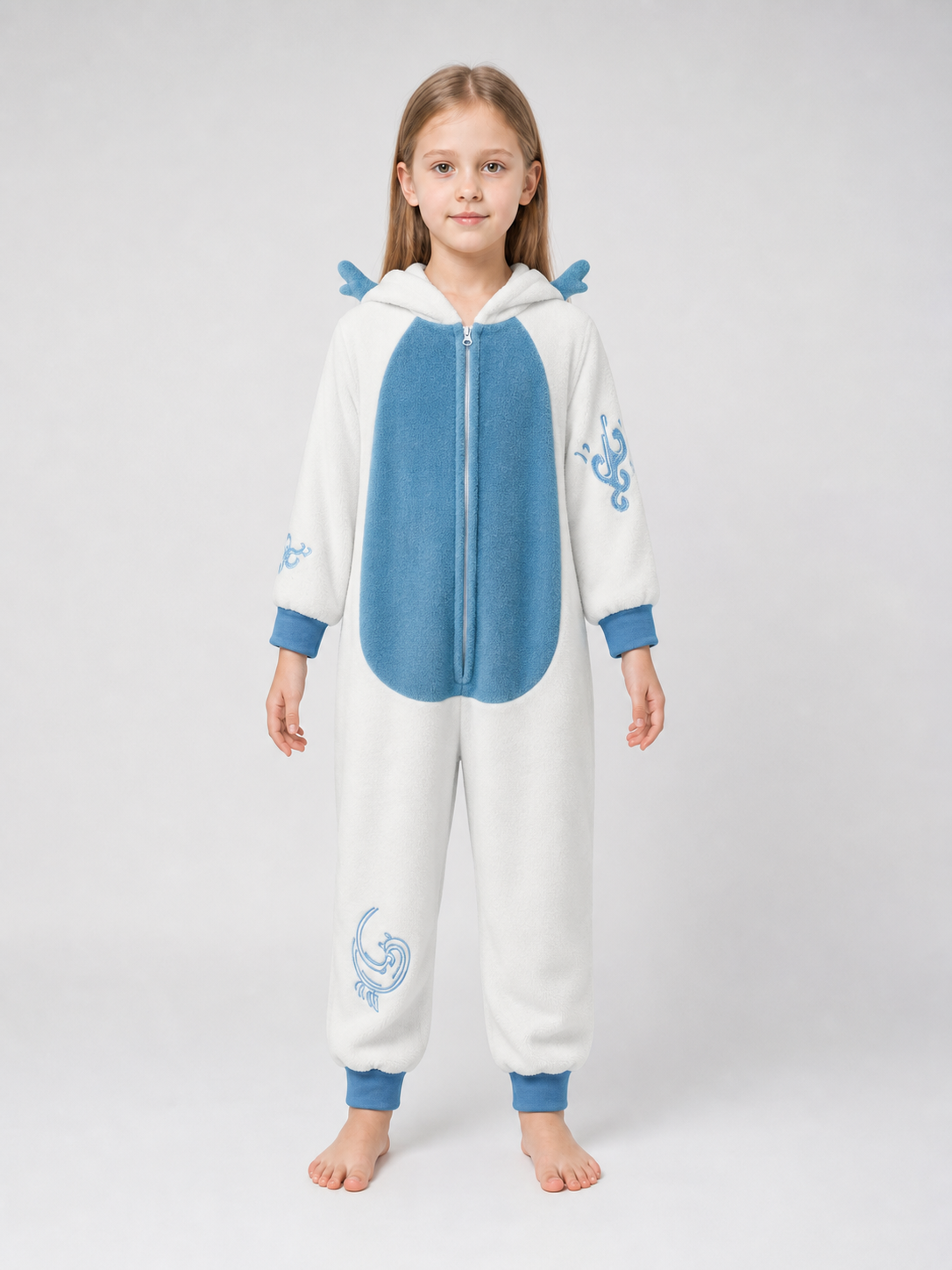 Children's Hooded Dragon Jumpsuit Costume