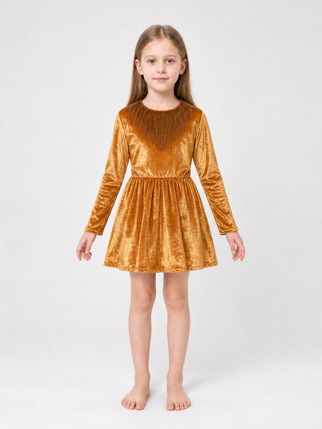 Lion Costume Dress with Ears and Tail