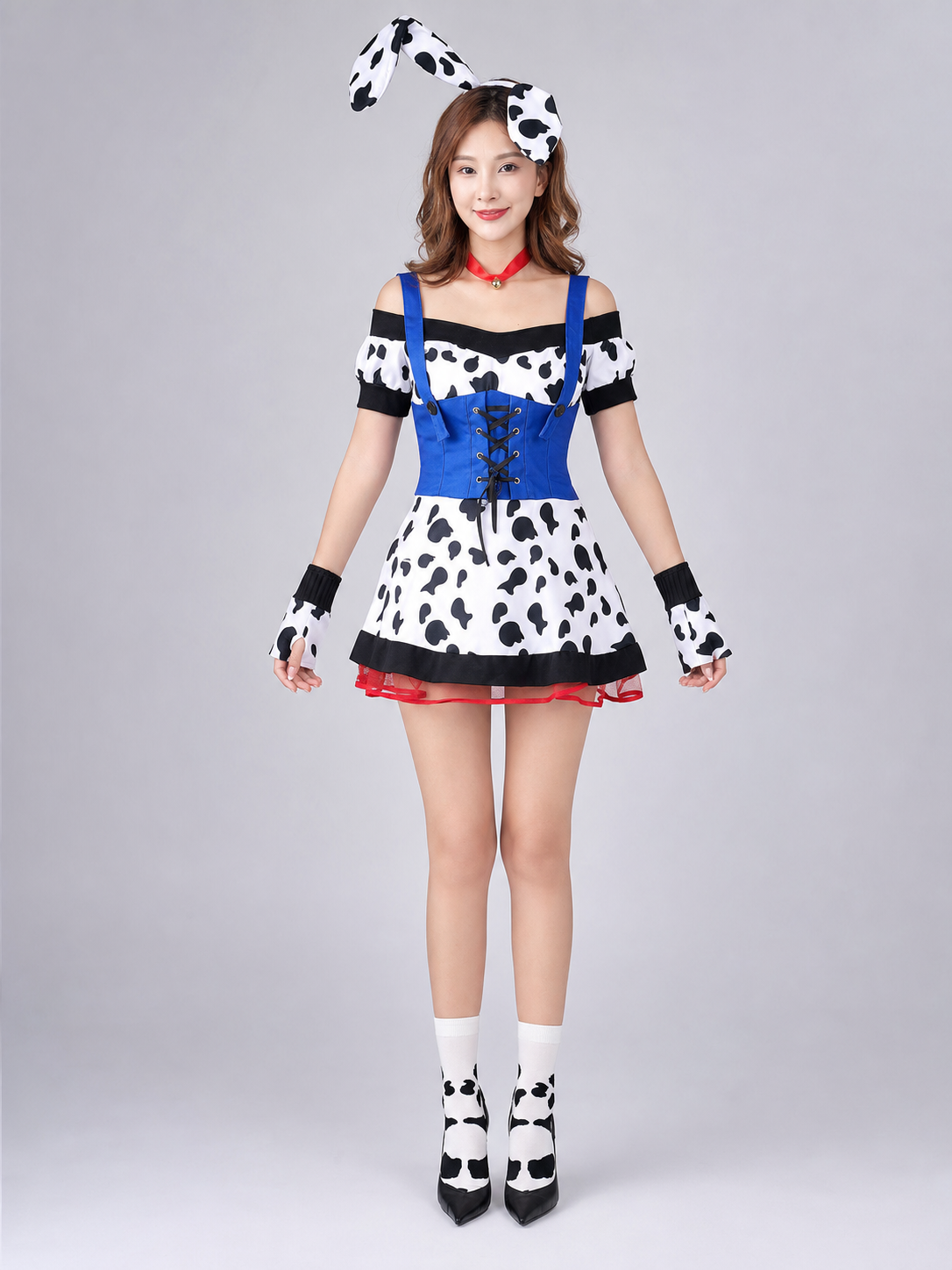 Cow Costume with Ears and Tail
