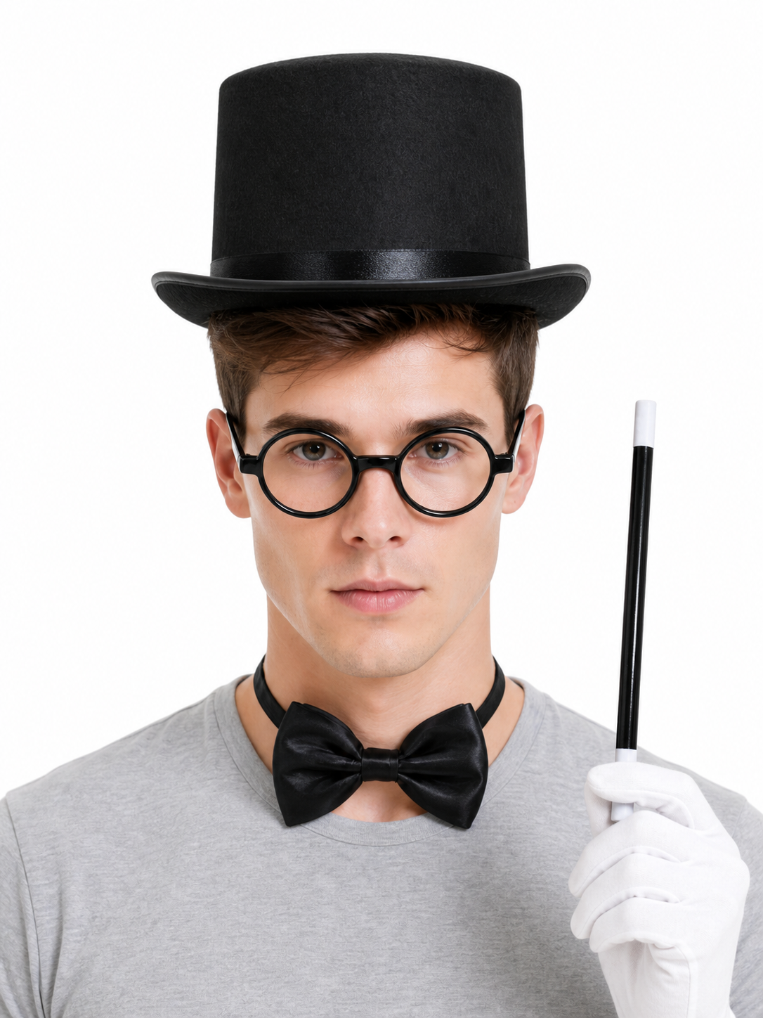 Magician Costume Hat with Halloween Accessories
