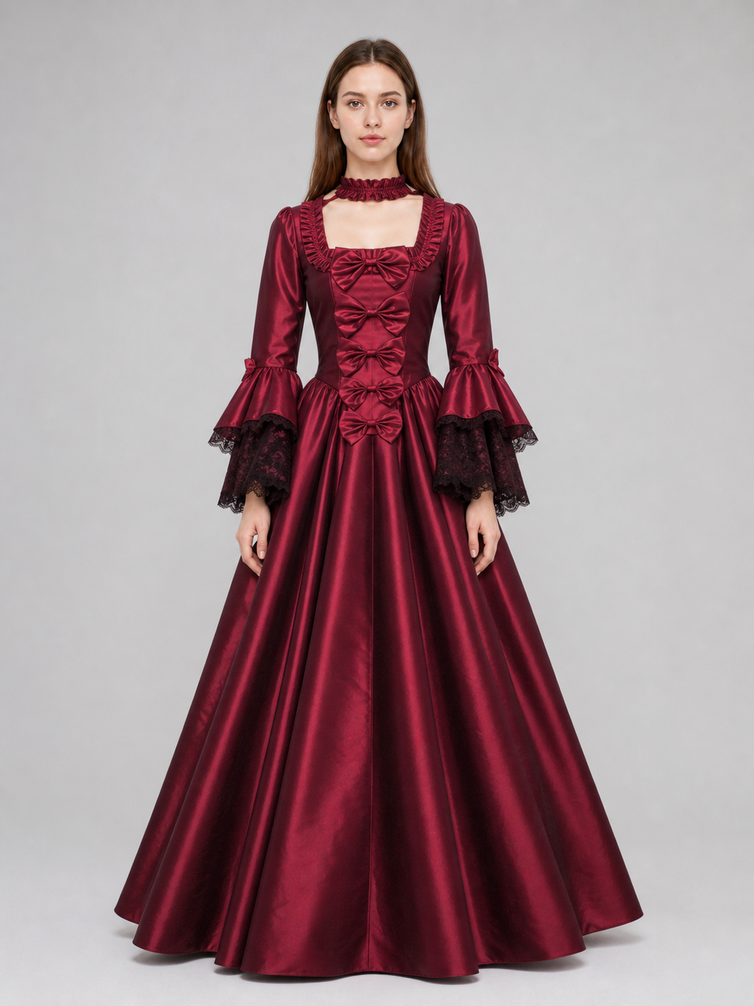 Gothic Long Dress for Costume Parties