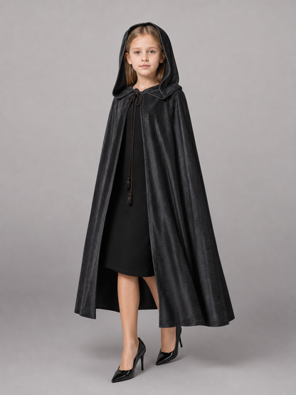 Black Hooded Costume Cape, Cosplay