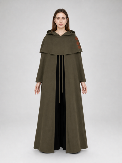 Medieval Hooded Elf Cloak for Cosplay