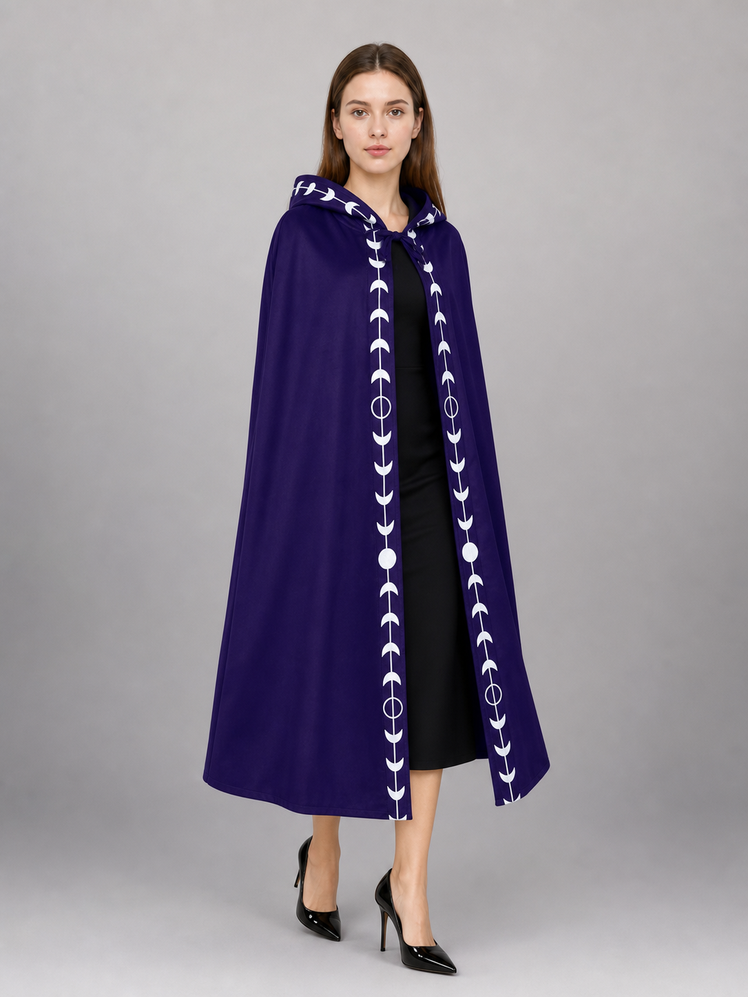 Purple Carnival Cloak with Hood