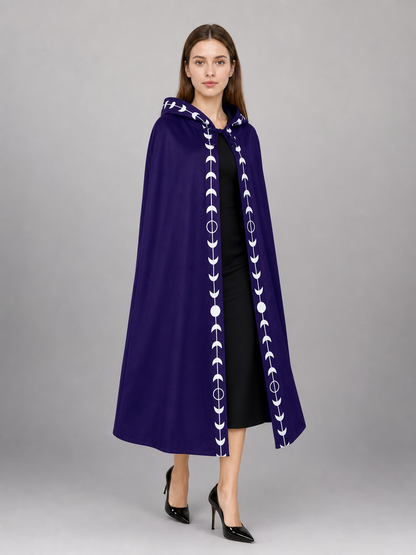 Purple Carnival Cloak with Hood