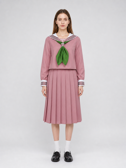 Cosplay Dress with Sailor Collar and Pleats