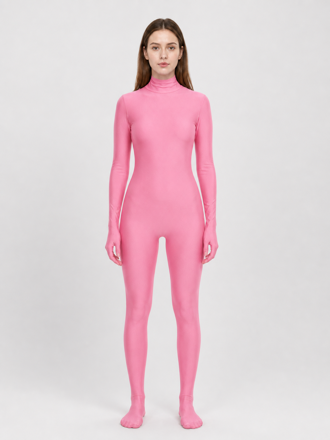 Pink One-Piece Hooded Cosplay Costume