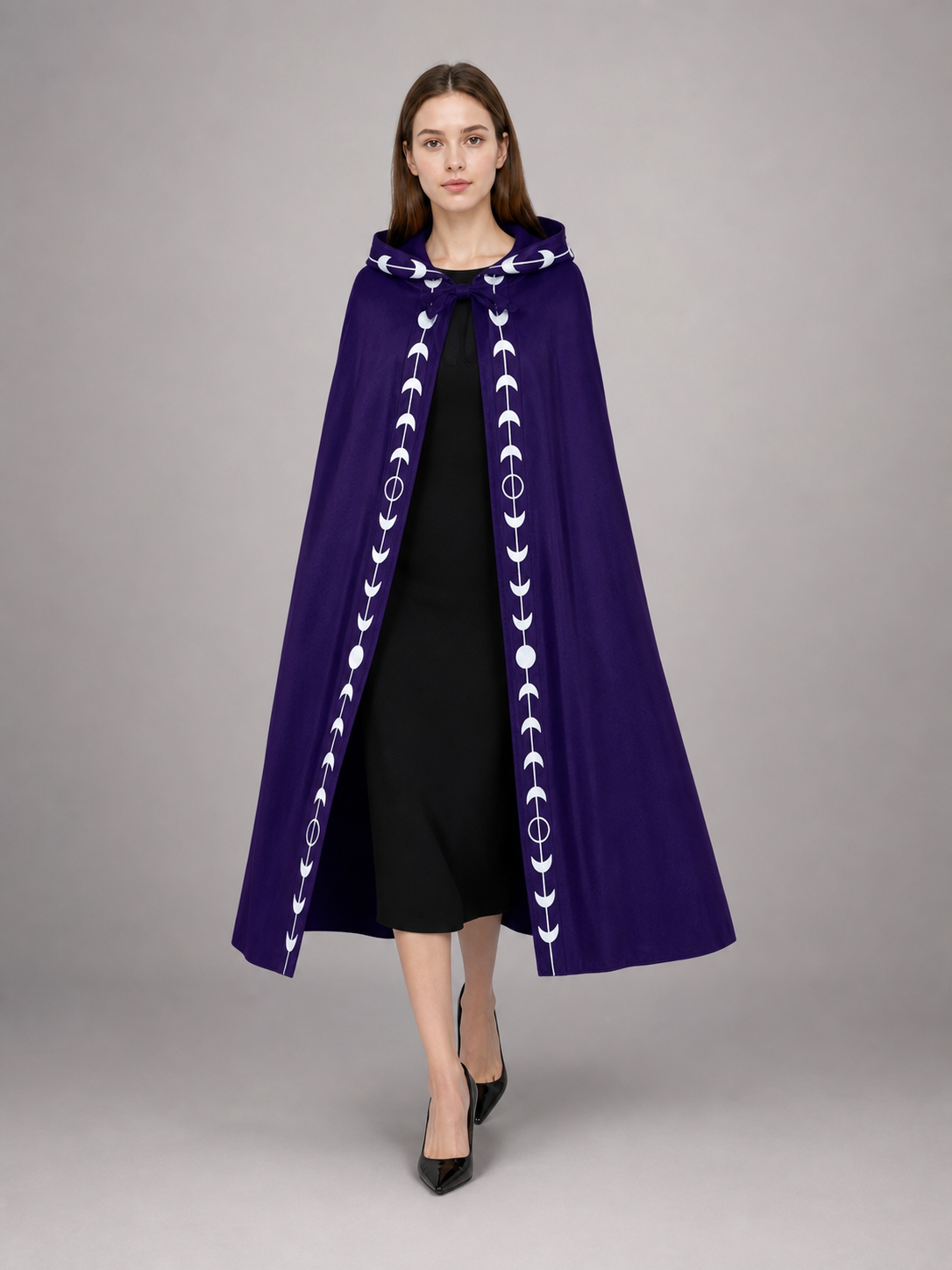 Purple Carnival Cloak with Hood