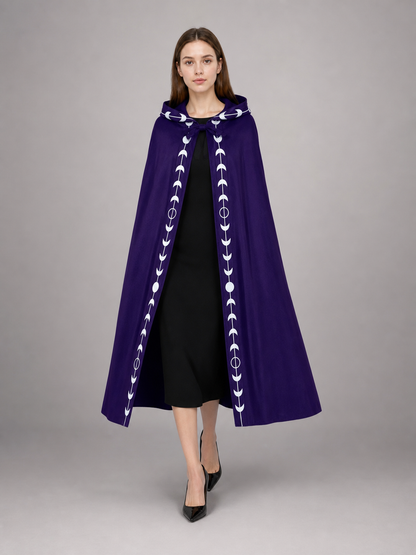 Purple Carnival Cloak with Hood