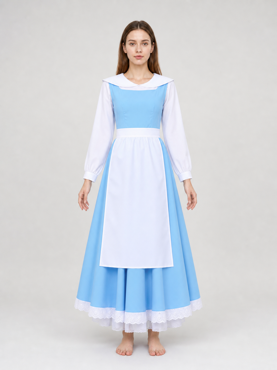 Cosplay Costume with Dress and Apron