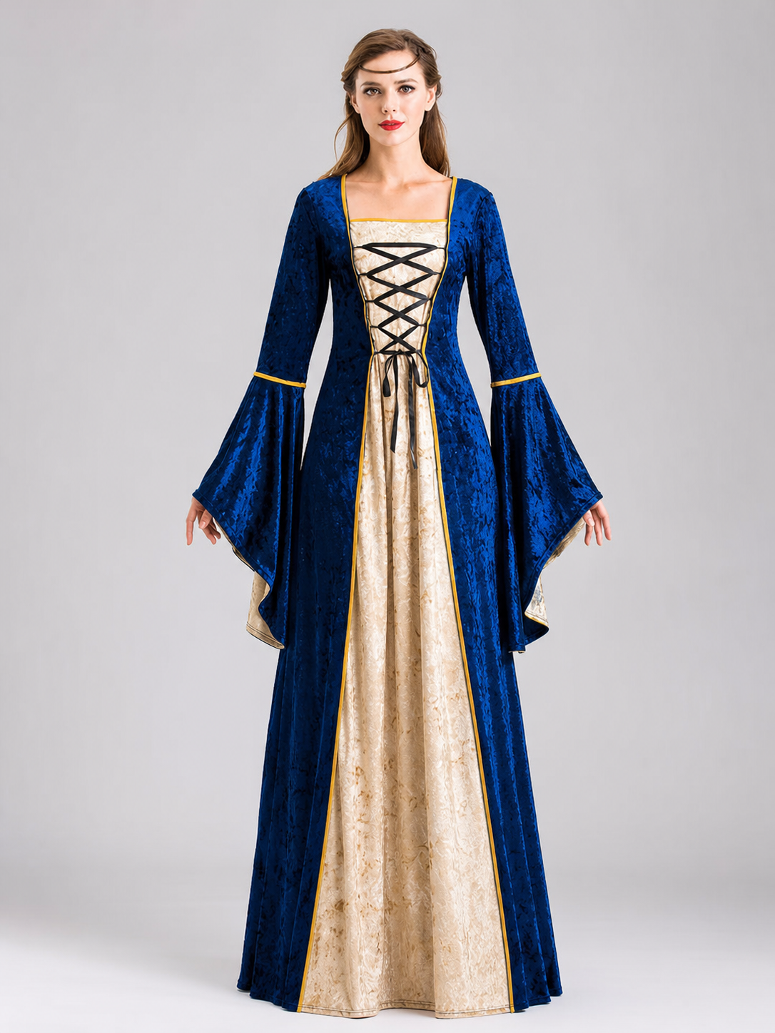 Vampire Costume — Long Court Dress for Cosplay