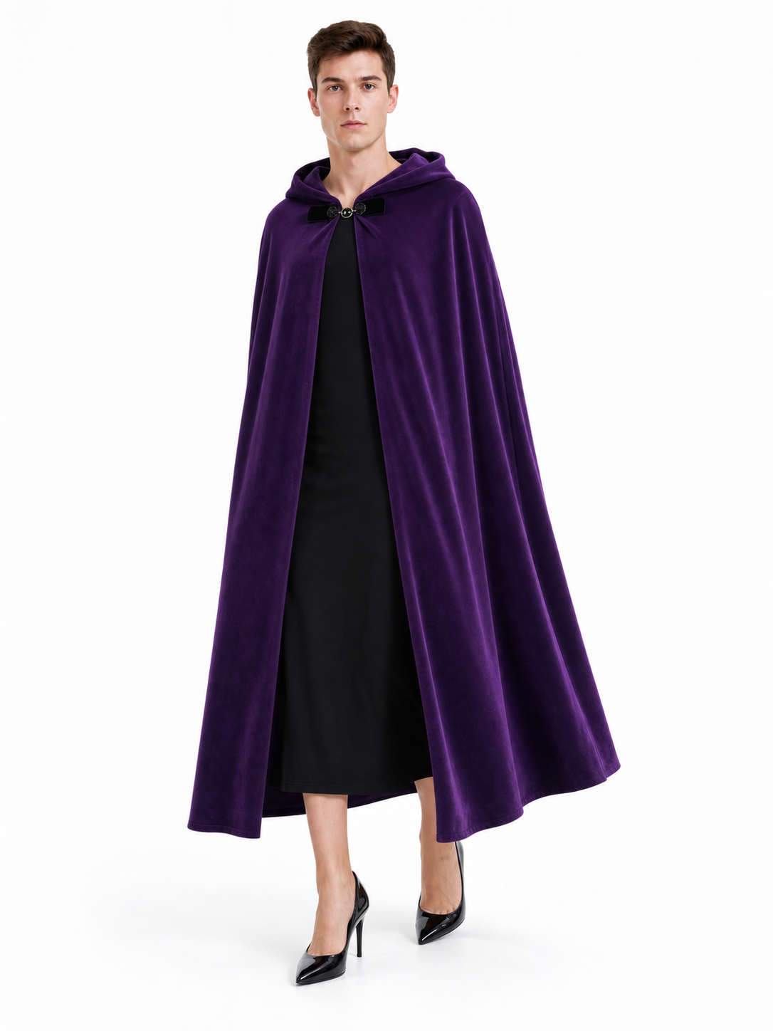Purple Costume Cloak with Hood