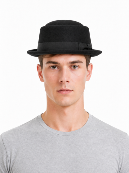 Carnival Fedora Hat with Ribbon and Bow