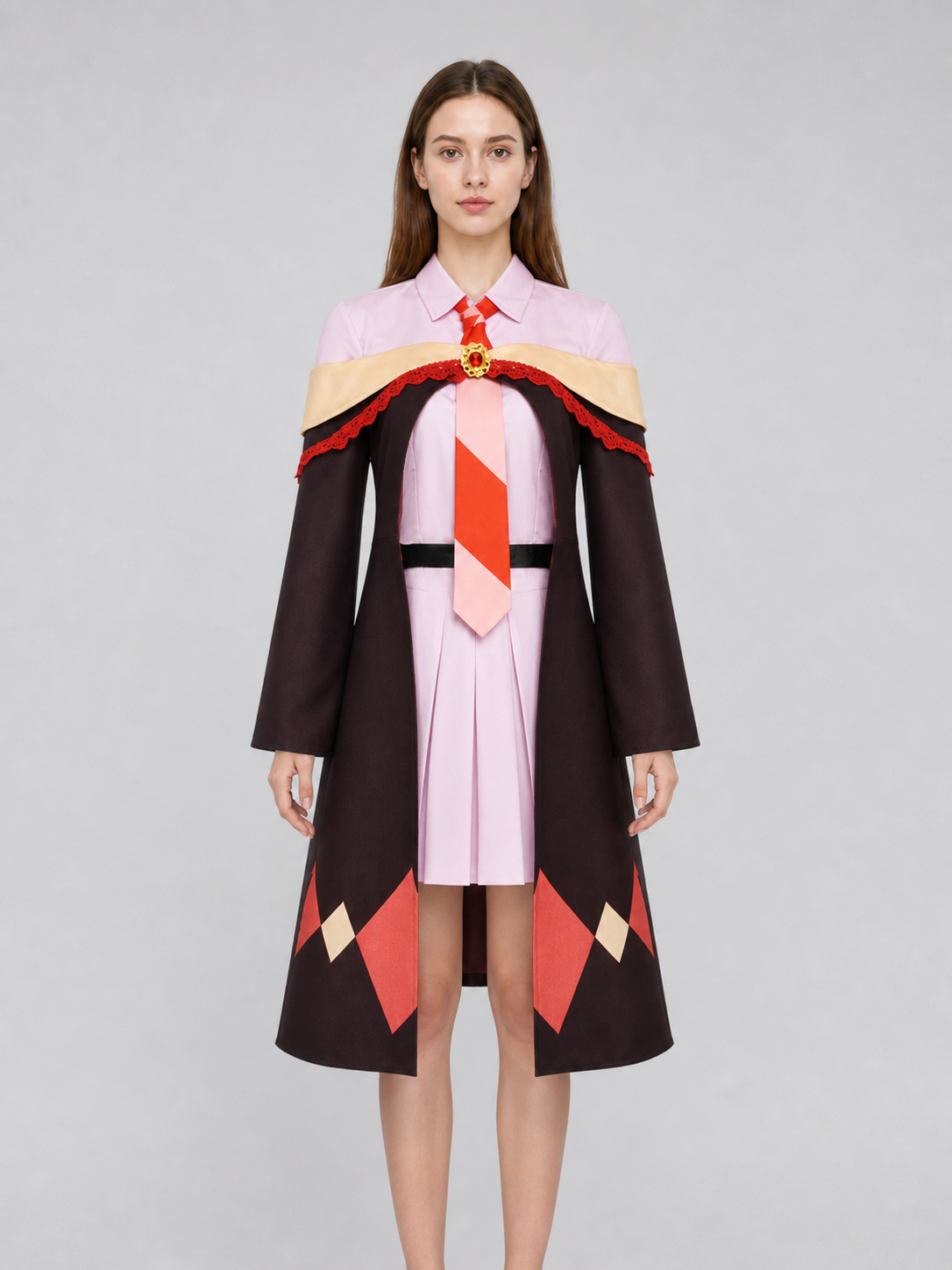 Megumin Cosplay Costume: Shirt, Skirt, Cloak, Hat