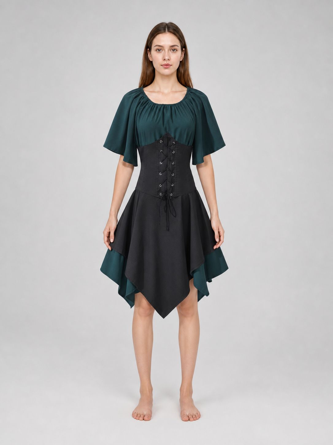 Gothic Medieval-Style Cosplay Dress