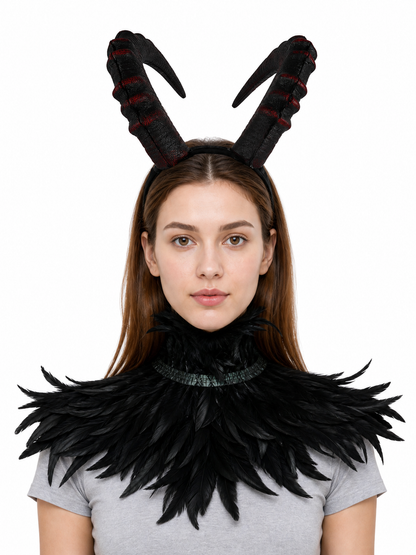Horned Carnival Headpiece for Cosplay