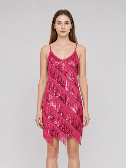 1920s-Style Fringe Dress Set