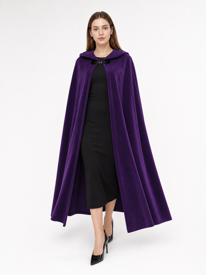 Purple Costume Cloak with Hood