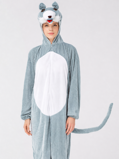 Carnival Jumpsuit with Hood and Ears