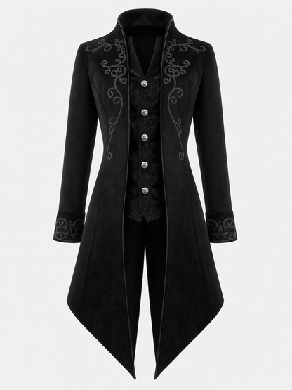 Carnival Gothic Frock Coat with Embroidery