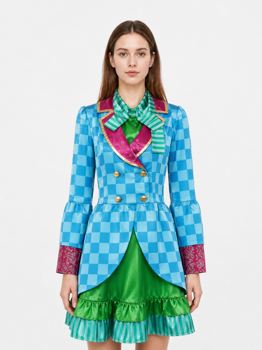 Alice Cosplay Costume: Jacket, Skirt, Top Hat