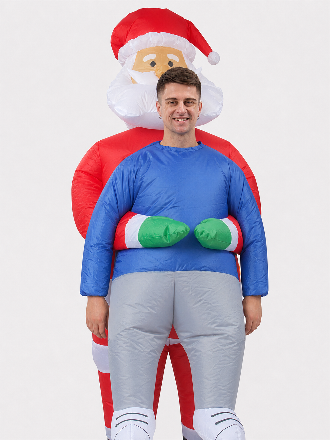 Inflatable Santa Costume with a Person