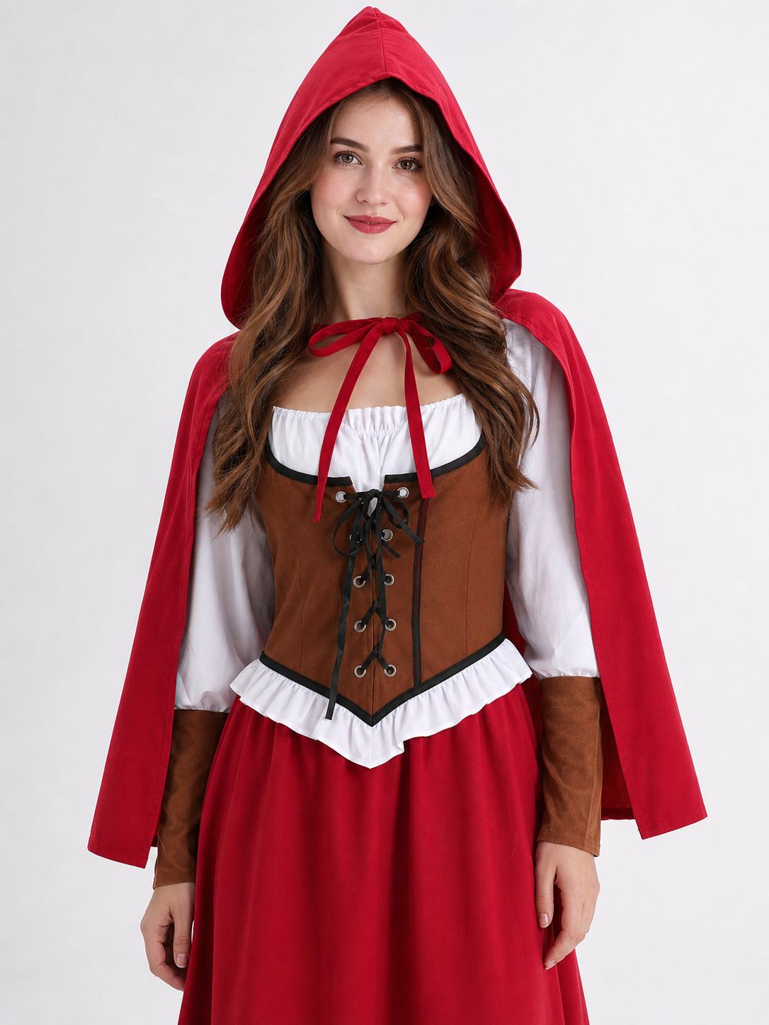 Little Red Riding Hood Costume with Cape and Hood