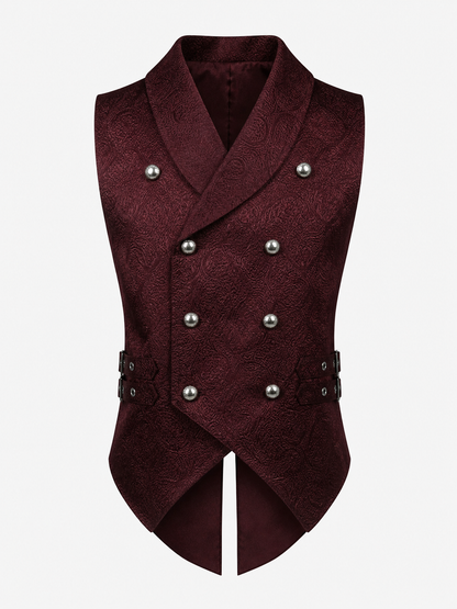 Victorian-Style Suit Vest, Wine