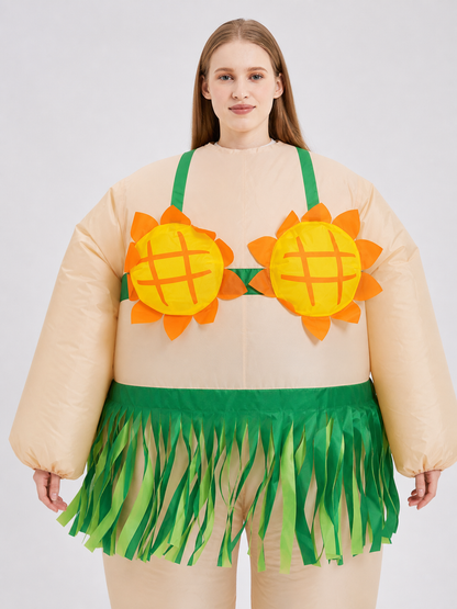 Inflatable Sunflower Costume with Fan