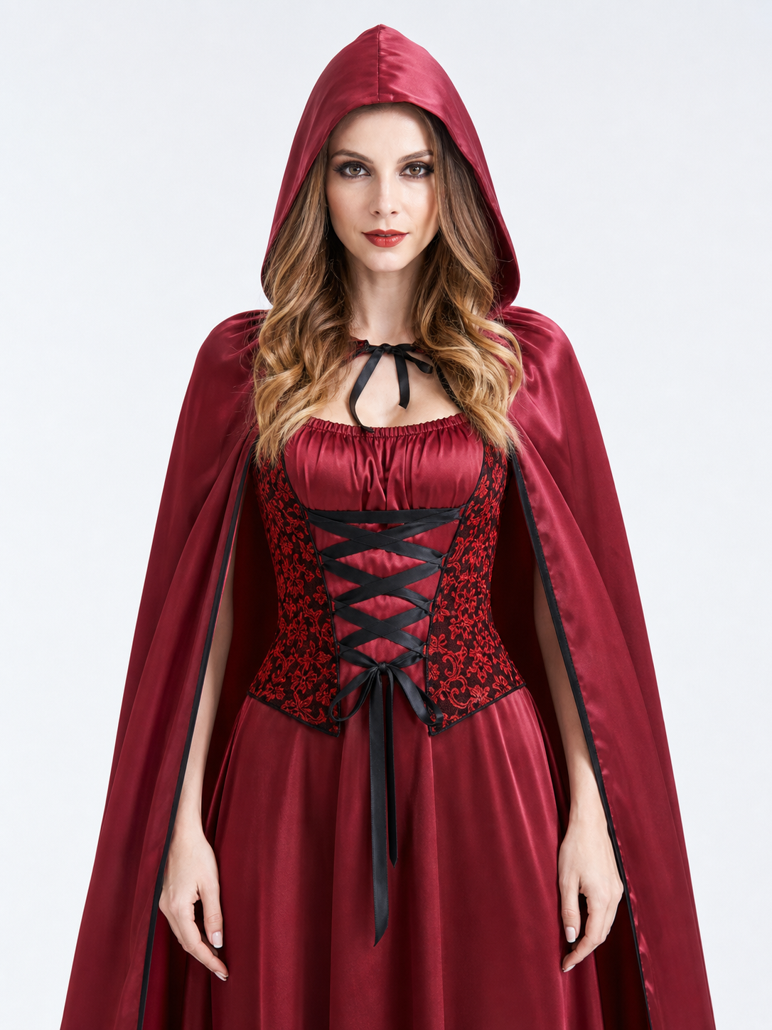 Little Red Riding Hood Carnival Costume with Hood