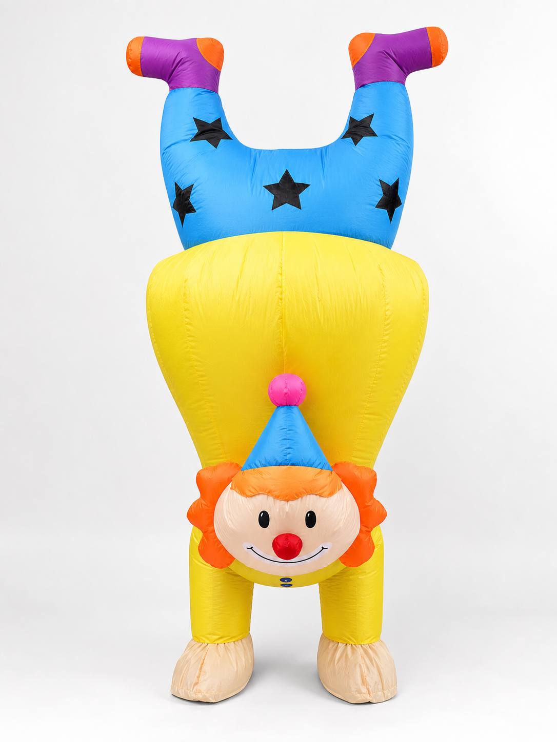 Inflatable Clown Costume with an Upside-Down Design