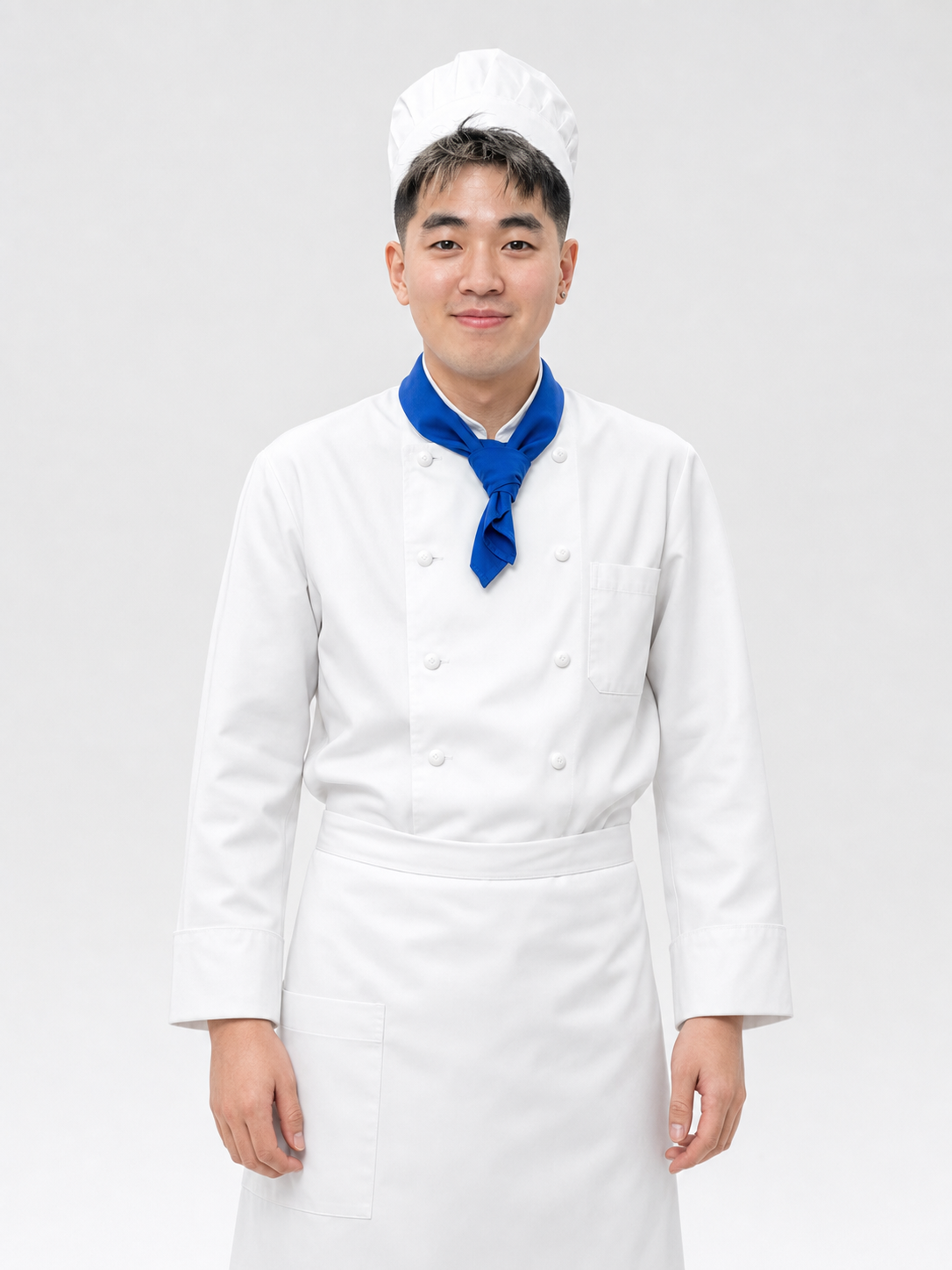 Halloween chef costume with apron and chef hat