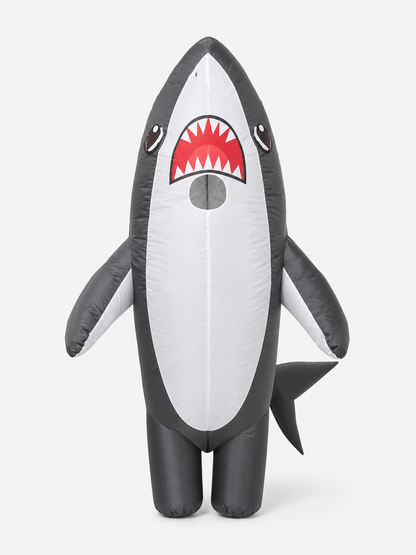 Inflatable Shark Costume with USB Fan