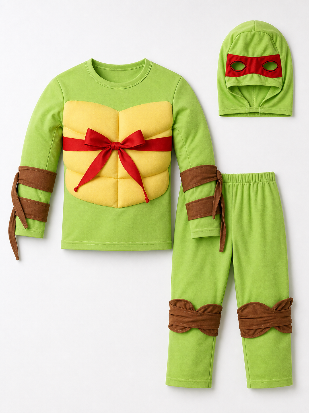 Kids' Ninja Turtles Costume with Mask and Pants