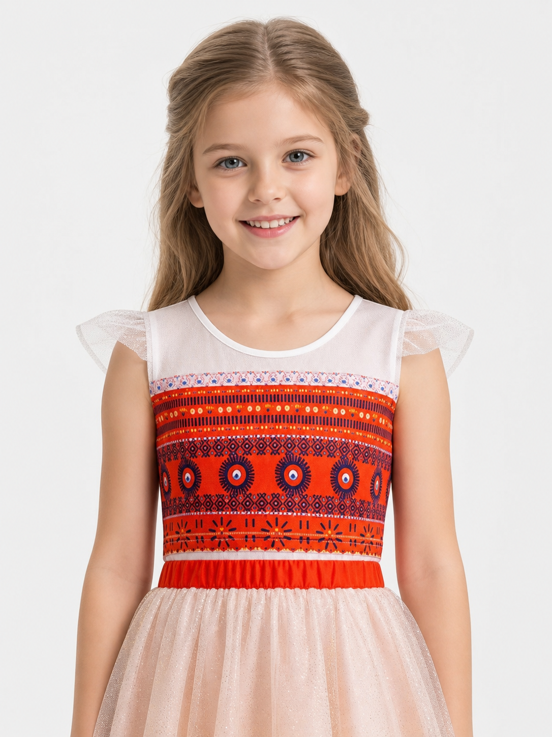 Moana 2 Character Costume Dress with Pattern