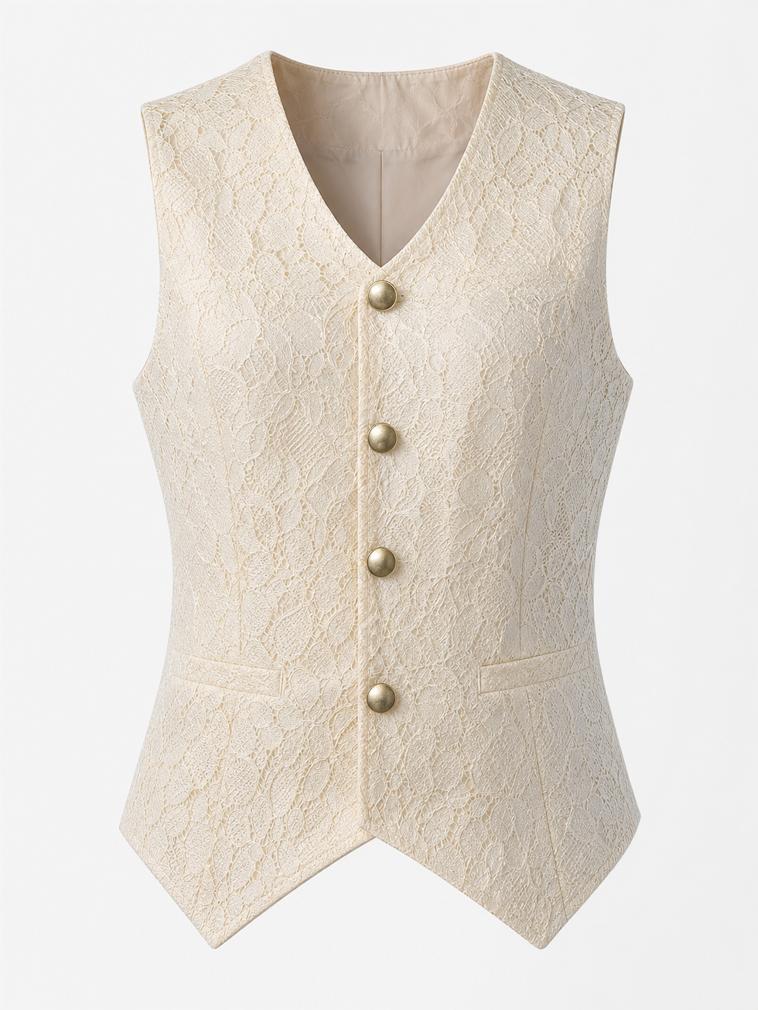 Vintage Floral Jacquard Vest