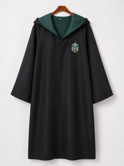 Wizard Robe with Hood and Chest Patch