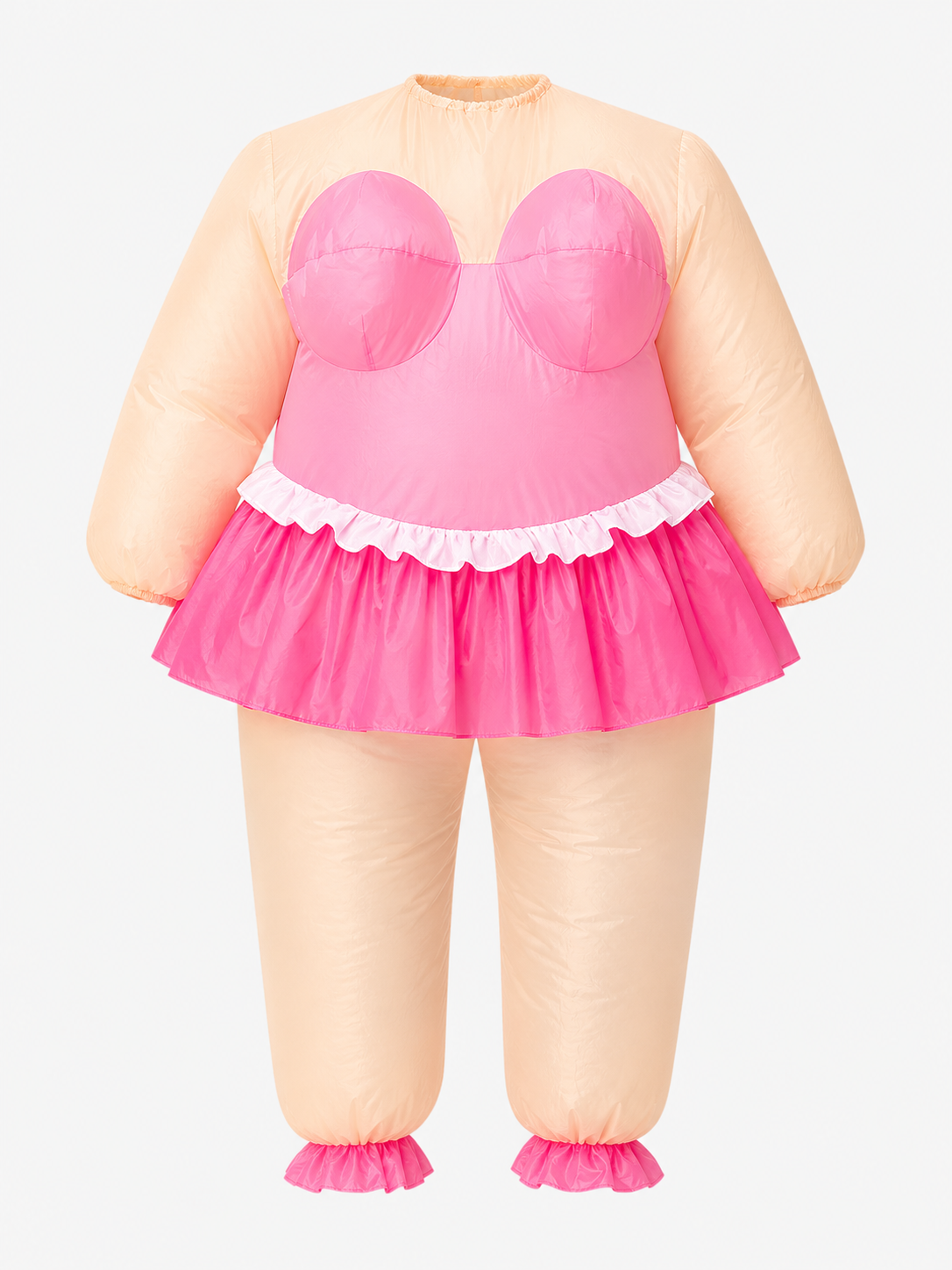 Inflatable ballet-style costume with USB fan