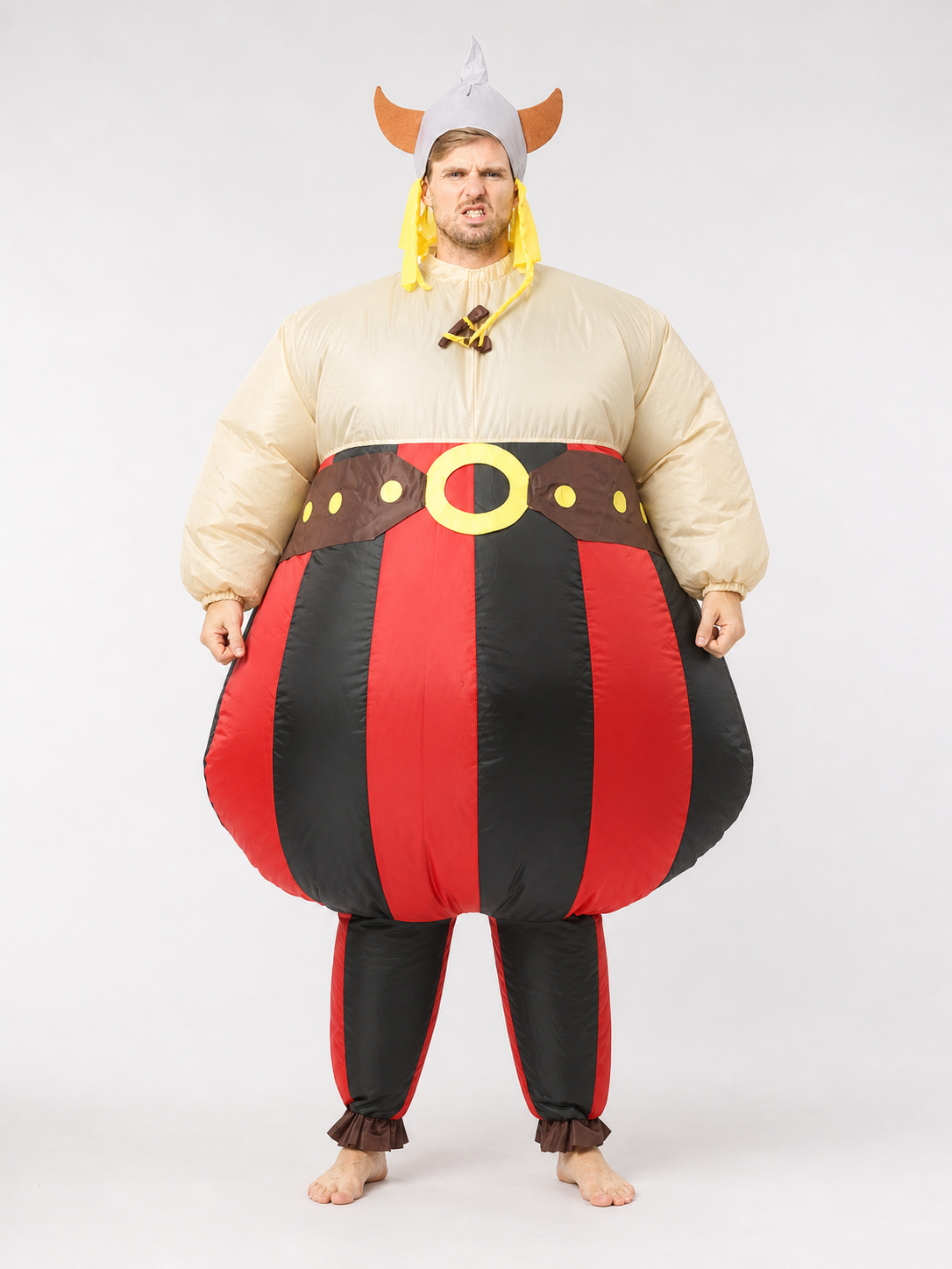 Inflatable Viking Costume with Helmet for Parties
