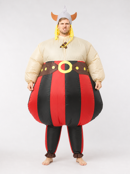 Inflatable Viking Costume with Helmet for Parties