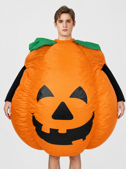 Inflatable Pumpkin Costume with Hat for Halloween