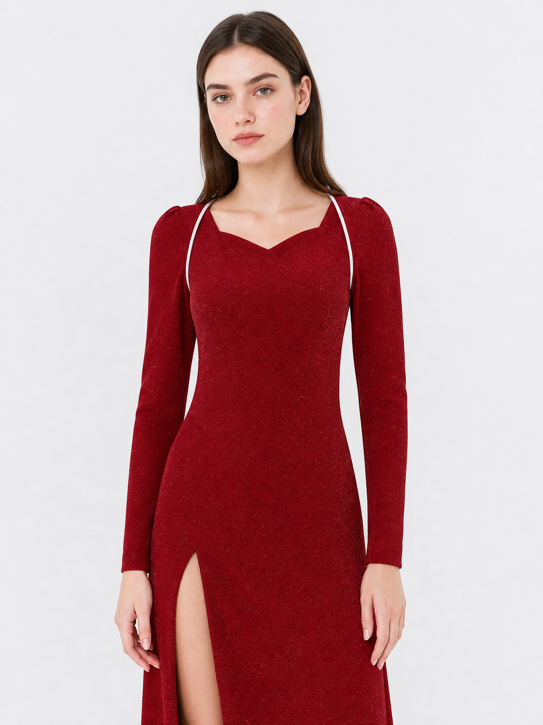 Shrek Cosplay Dress: Red Evening Maxi