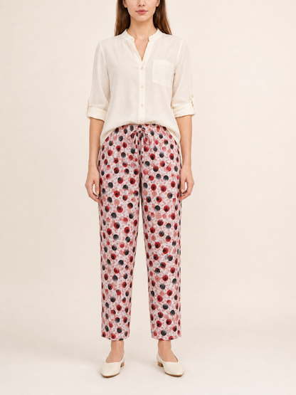 Women's printed set, T-shirt and long pants