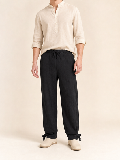 Cropped jogger pants with cuffs