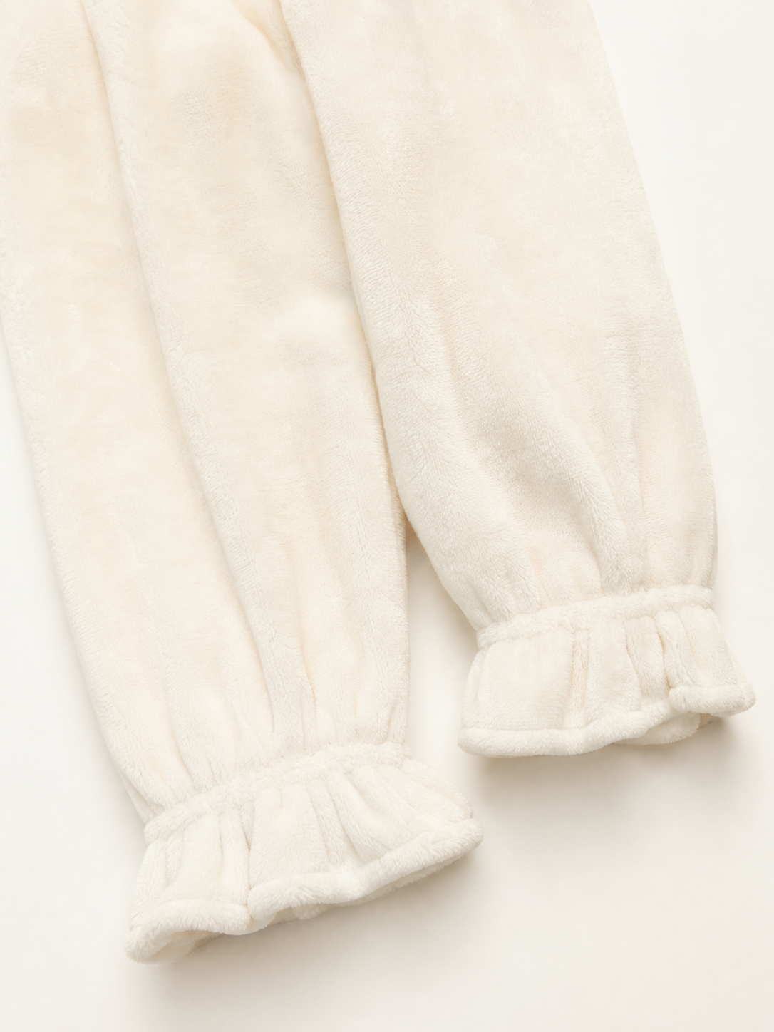 Women's bloomer shorts with ruffles and a tail